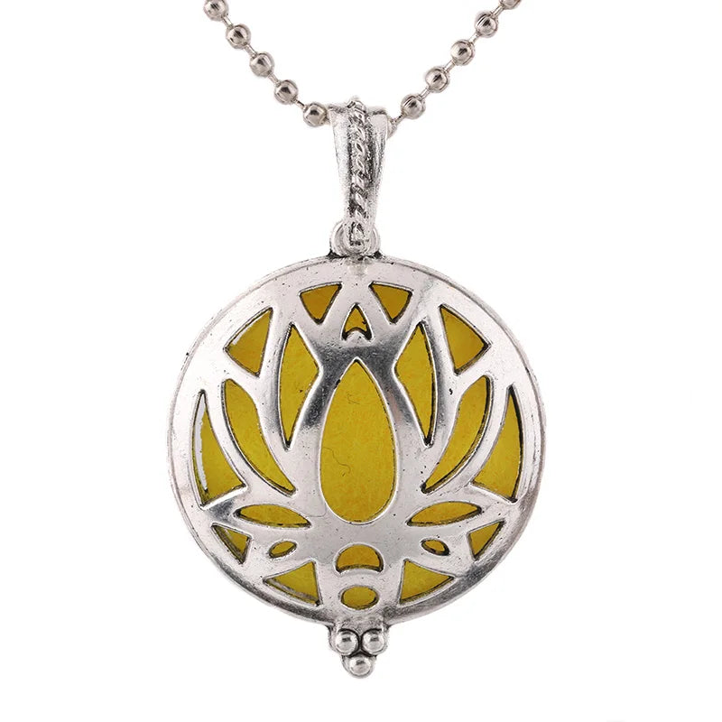 Neue Aroma Kaleidoskop Retro Halskette Antike Medaillon Anhänger Magnetische Parfüm Ätherisches Öl Diffusor Medaillon Aromatherapie Schmuck