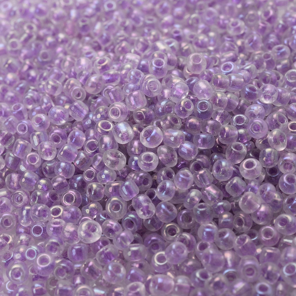 300 Stück 3 mm Österreich-Kristall-Mix, lila tschechische Glassamen-Abstandsperlen für DIY-Schmuckherstellung, Armband, Halskette, Zubehör