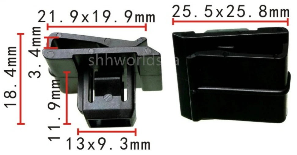Shhworldsea 100 Stück Auto-Clip-Halteklammer