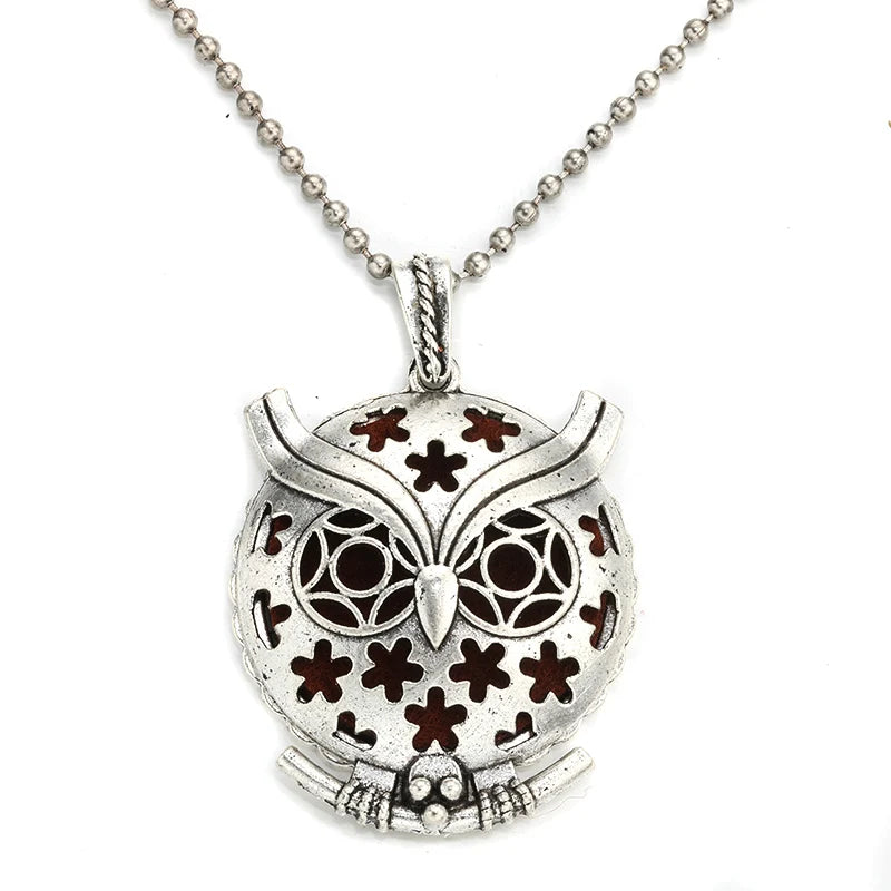 Neue Aroma Kaleidoskop Retro Halskette Antike Medaillon Anhänger Magnetische Parfüm Ätherisches Öl Diffusor Medaillon Aromatherapie Schmuck