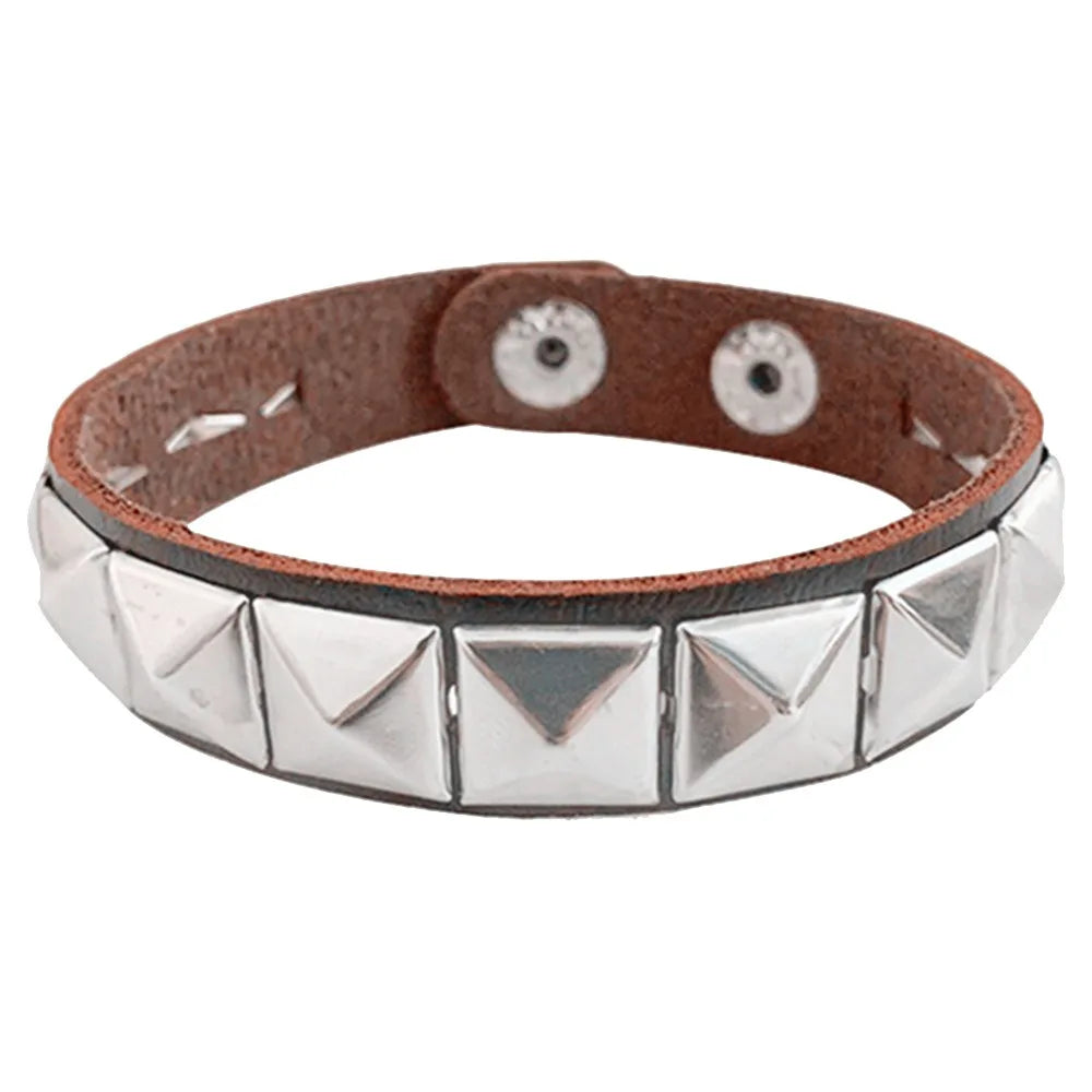 Neues PU-Leder mit Spikes besetztes Armband Armreif Punk Manschette Wrap Gothic Schmuck Armreif für Männer Frauen Gothic Schmuck Geschenke