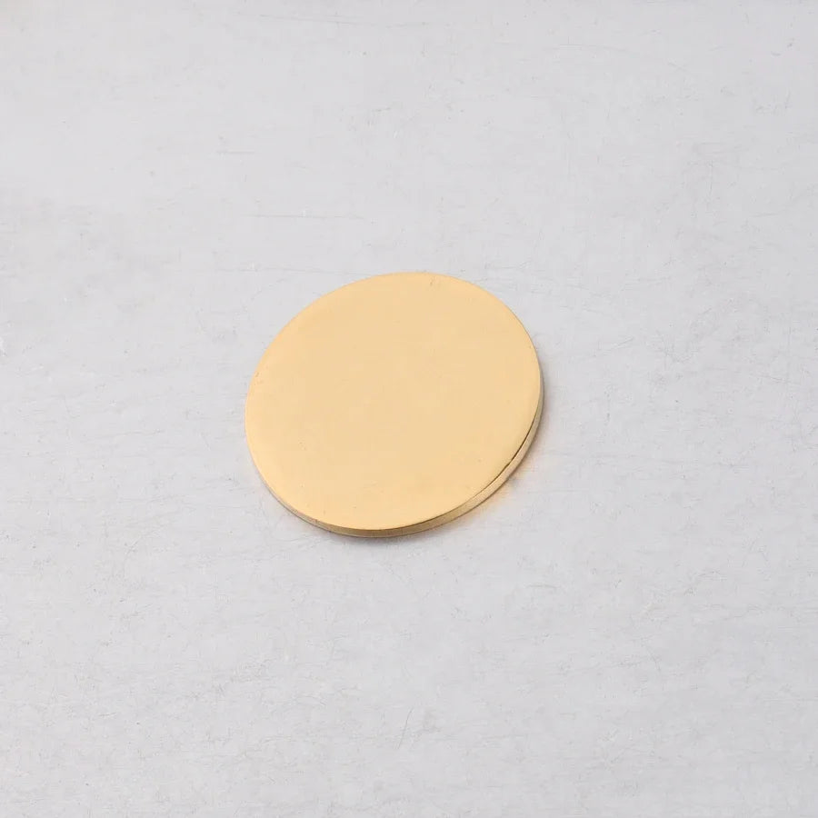 20 Stück runde Rohlinge aus Edelstahl, 22 mm/25 mm, hochglanzpoliert, für DIY-Charms mit individuellem Namen und Logo, Schmuckherstellung