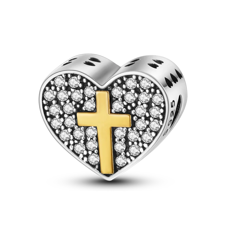 Charms aus 925er-Sterlingsilber, romantische Herz-Serie, Perlen, passend für Qikaola 925 Original-Armbänder, DIY-Schmuck zum Muttertag, Geschenke