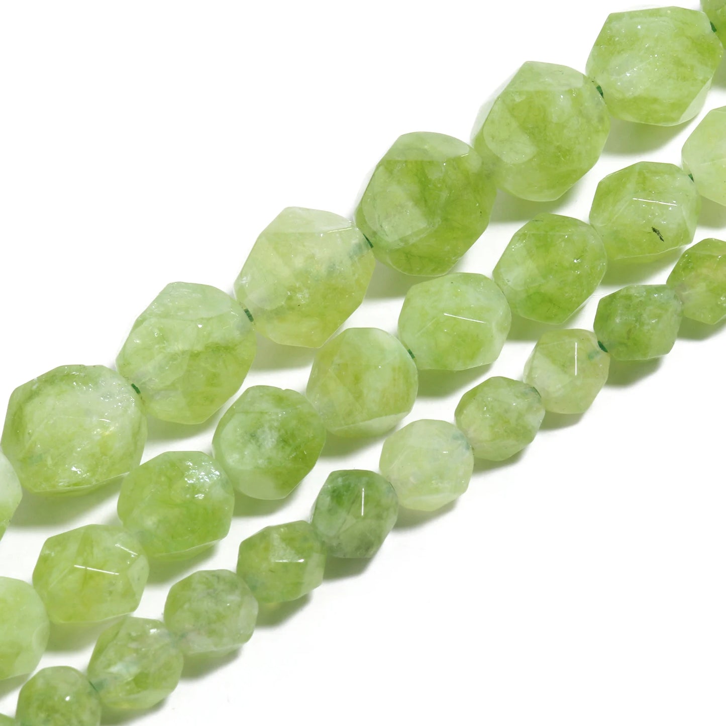 Facettierte Peridot-Steinperlen, grüner Olivin, lose August-Geburtssteinperlen für Schmuckherstellung, DIY-Armband-Zubehör, 6, 8, 10 mm