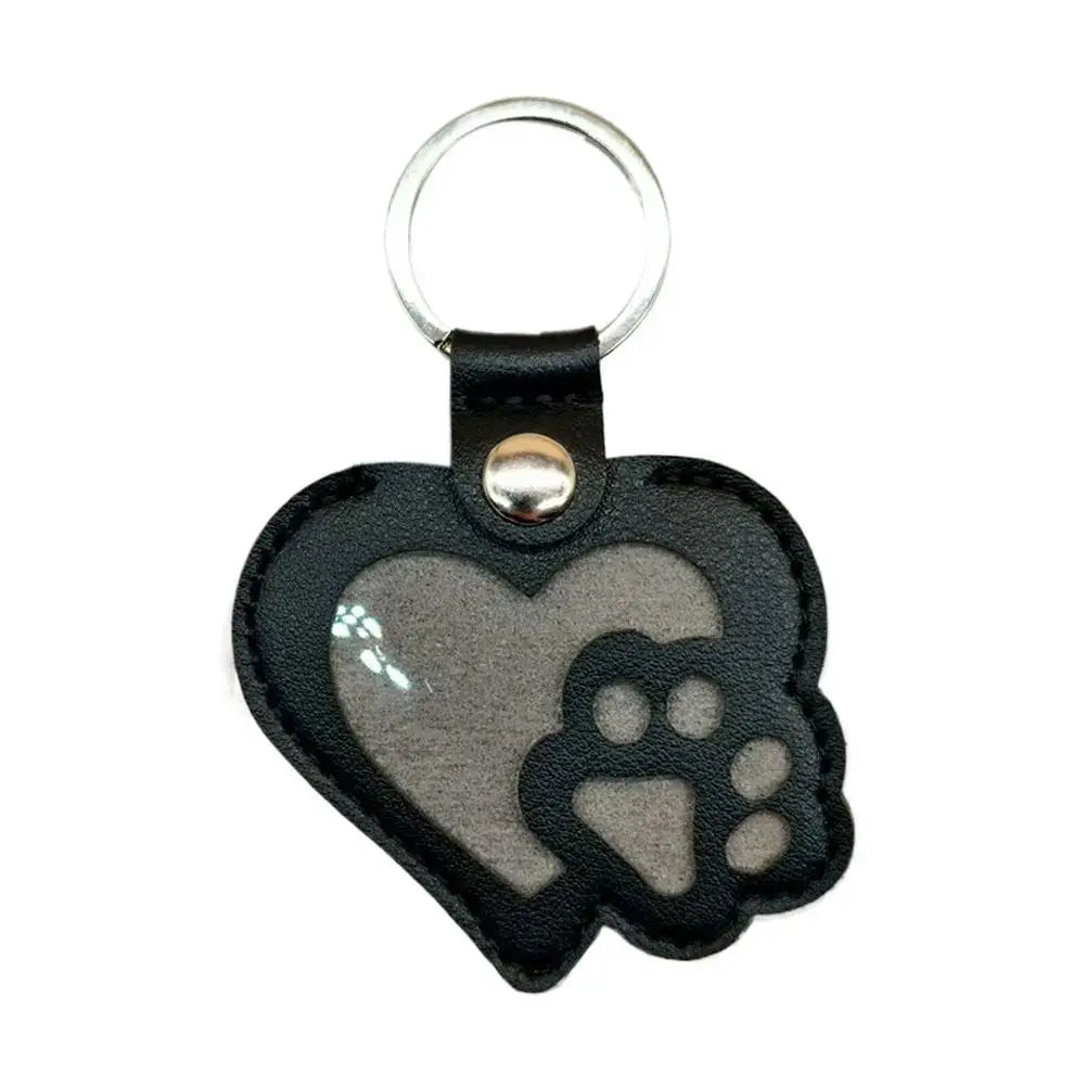 Pet Cat Dog Hair Storage Pendant Memorial Keychain Cat Paw Heart Cat And Dog Fur Keepsake Collecting Storage Bag