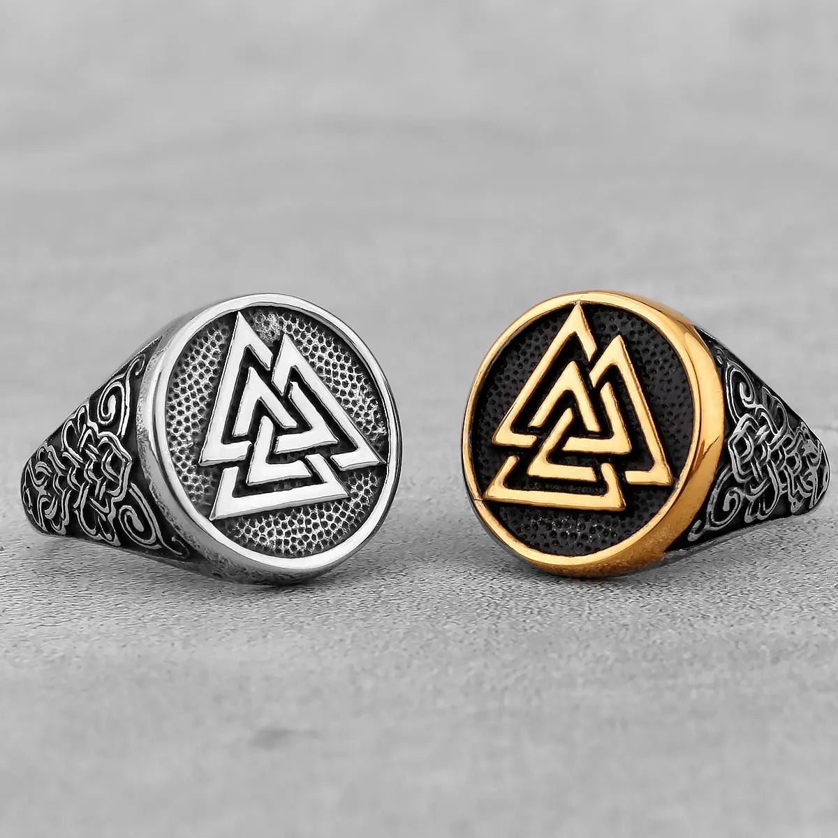 Vintage Edelstahl Wikinger Amulett Ring Nordischer Kompass Runen Männer und Frauen Ringe Teenager Multi Style Schmuck Freund Geschenk