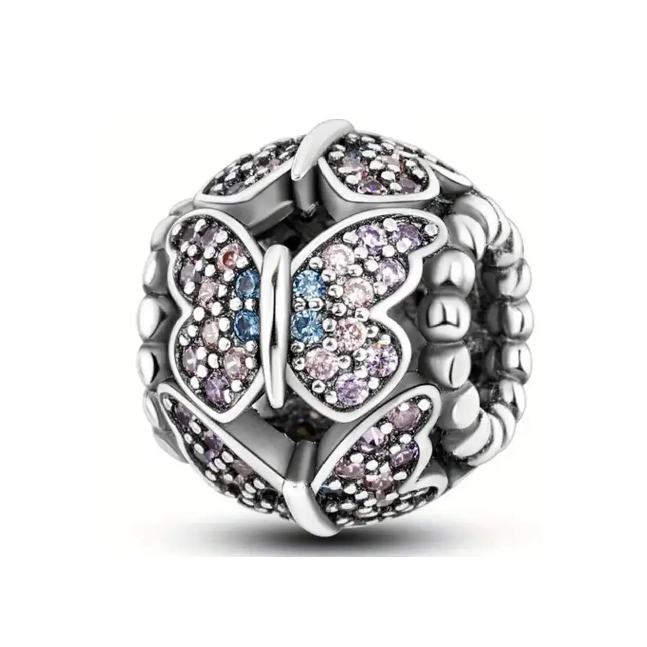 2025 Neu in Original 925 Sterling Silber Bunte Exquisite Schmetterling Serie Charm Fit Armband Halskette DIY Frauen Schmuck Geschenk