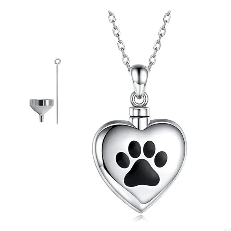 97qd Pet Ashes Anhänger entsprechen elegante Herz -Urn -Halskette Asche Halskette
