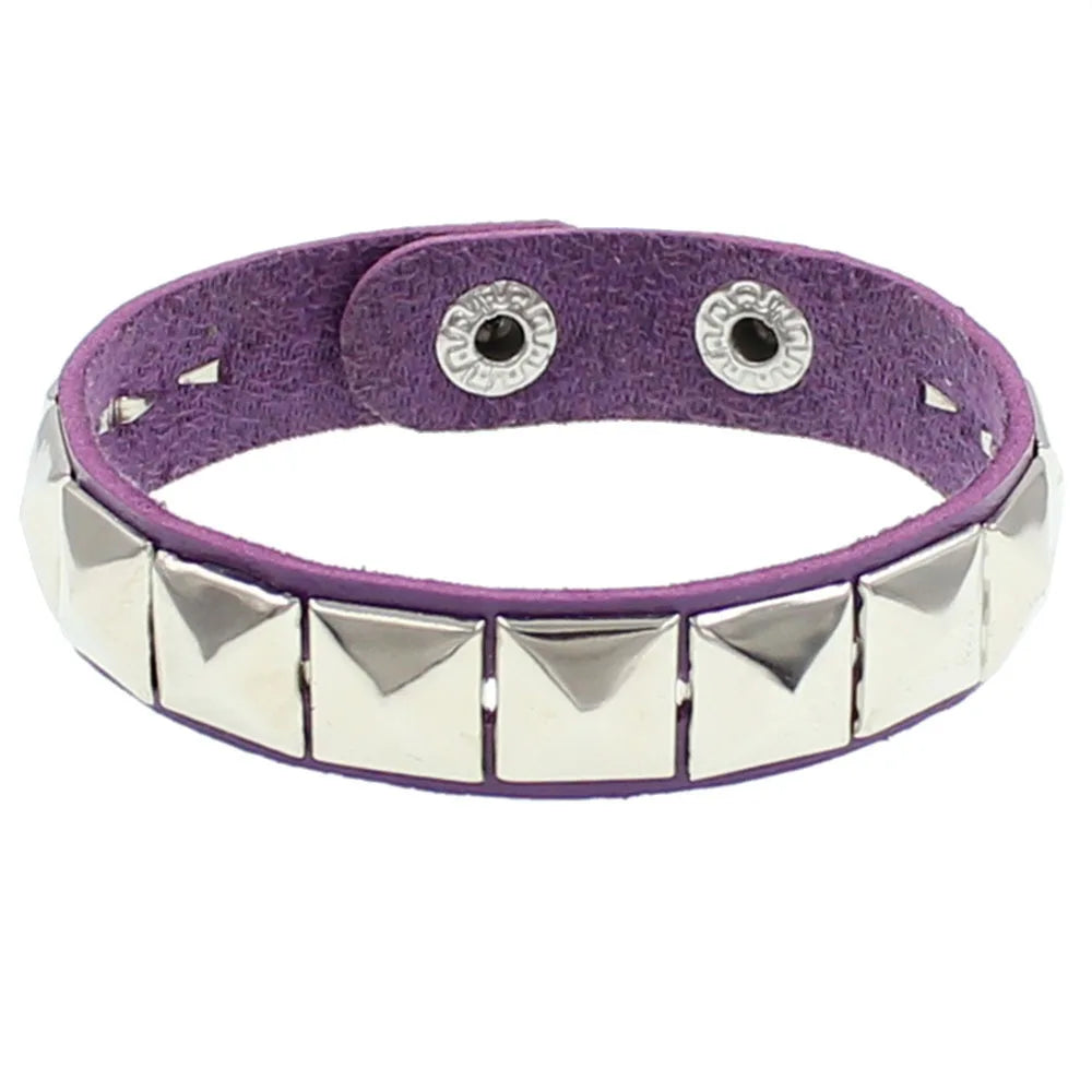 Neues PU-Leder mit Spikes besetztes Armband Armreif Punk Manschette Wrap Gothic Schmuck Armreif für Männer Frauen Gothic Schmuck Geschenke