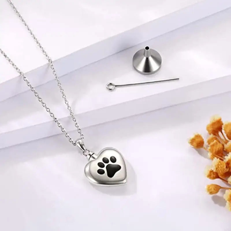97qd Pet Ashes Anhänger entsprechen elegante Herz -Urn -Halskette Asche Halskette