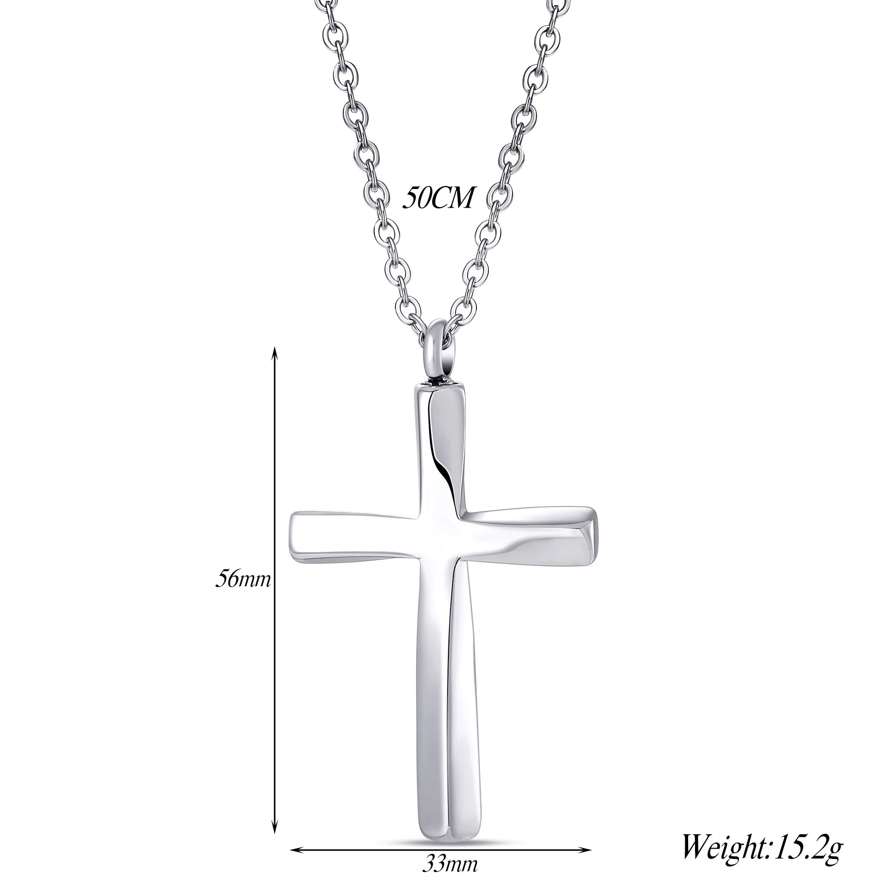 Edelstahl minimalistischen Stil Twist Kreuz Urne Anhänger Halskette Feuerbestattung Memorial Schmuck für Frauen Männer Familie Andenken Geschenk