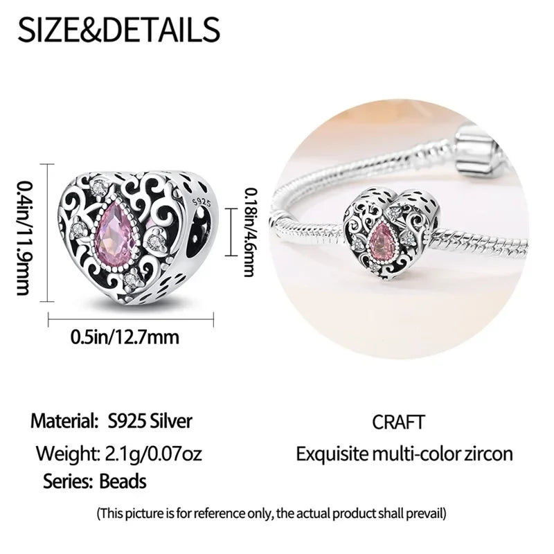 Herzform Heißer Verkauf Klassisch Lila Retro 925 Silber Lotus Engel Muster Charms Perlen Fit 3mm Original Armband DIY schmuck Geschenk