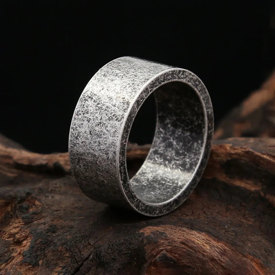 Neue Antike Silber Farbe Einfache Ringe Für Männer Frauen 316L Edelstahl Punk Hip Hop Mode Paar Ring Charme Partei Schmuck