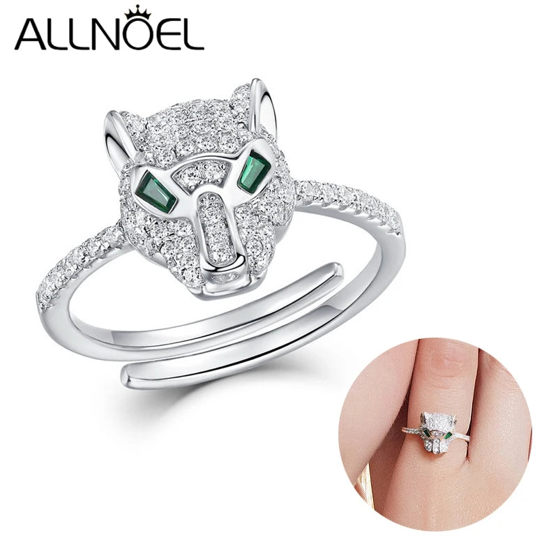 ALLNOEL Armband aus 925er-Sterlingsilber, Tier-Hip-Hop-Mode-Damenarmband, glänzendes Zirkonia-Armband, Schmuck, Geschenk
