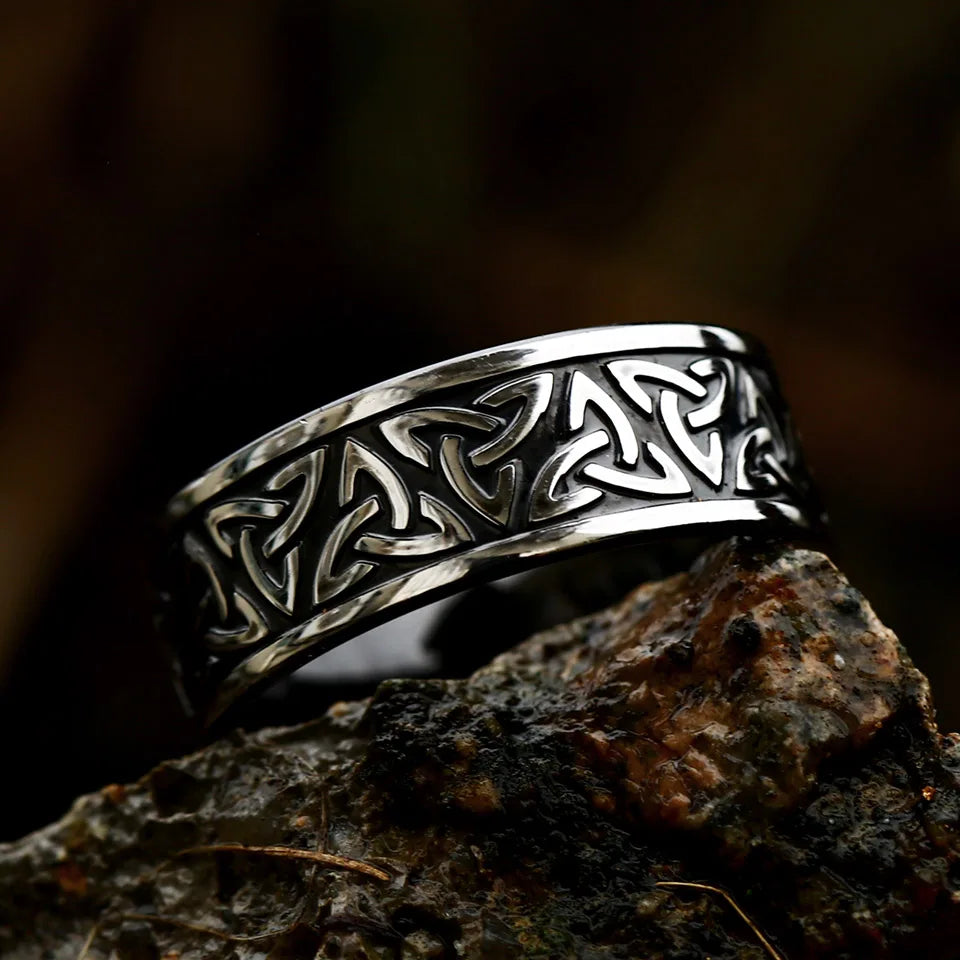 Mode Vintage Vikings Valknut Ring Für Männer Frauen Edelstahl Einfache Ringe Party Personalisierte Schmuck Geschenke Dropshipping