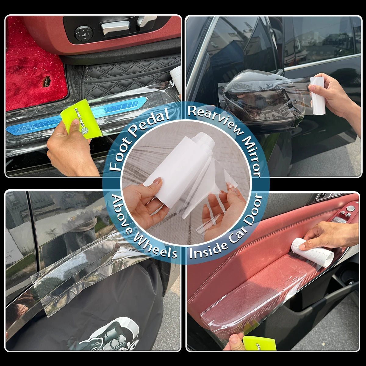 1 Rolle Auto-PPF Anti-Kollisions-Folie Transparenter Schutzaufkleber Kratzfester Schutz für Autoinnenraum/Außenbereich