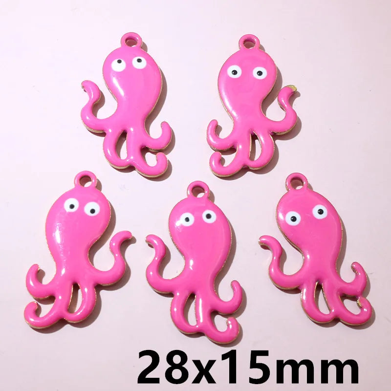 10 Stück 2 Größen Edelstahl Seestern Charms Anhänger Emaille DIY Schmuck Herstellung Zubehör Zubehör Zubehör Armband Halskette Ohrringe
