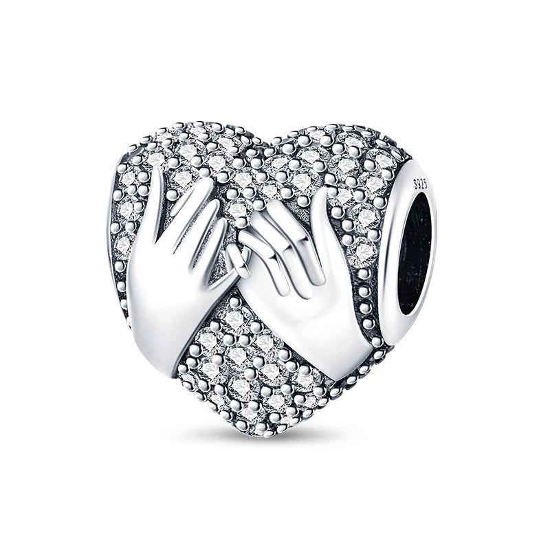 Heißer Verkauf Charms Perlen 925 Sterling Silber Farbe Bogen Kreuz Lebensbaum Perlen Fit DIY Original Armreif Charme Anhänger Schmuck