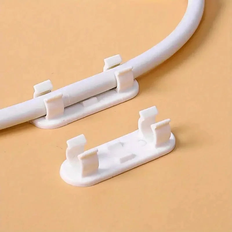 50er-Pack Selbstklebende Kabelclips, Verstellbare Bohrerfreie Kabelorganisatoren für Zuhause & Büro Schreibtisch-Kabelmanagement