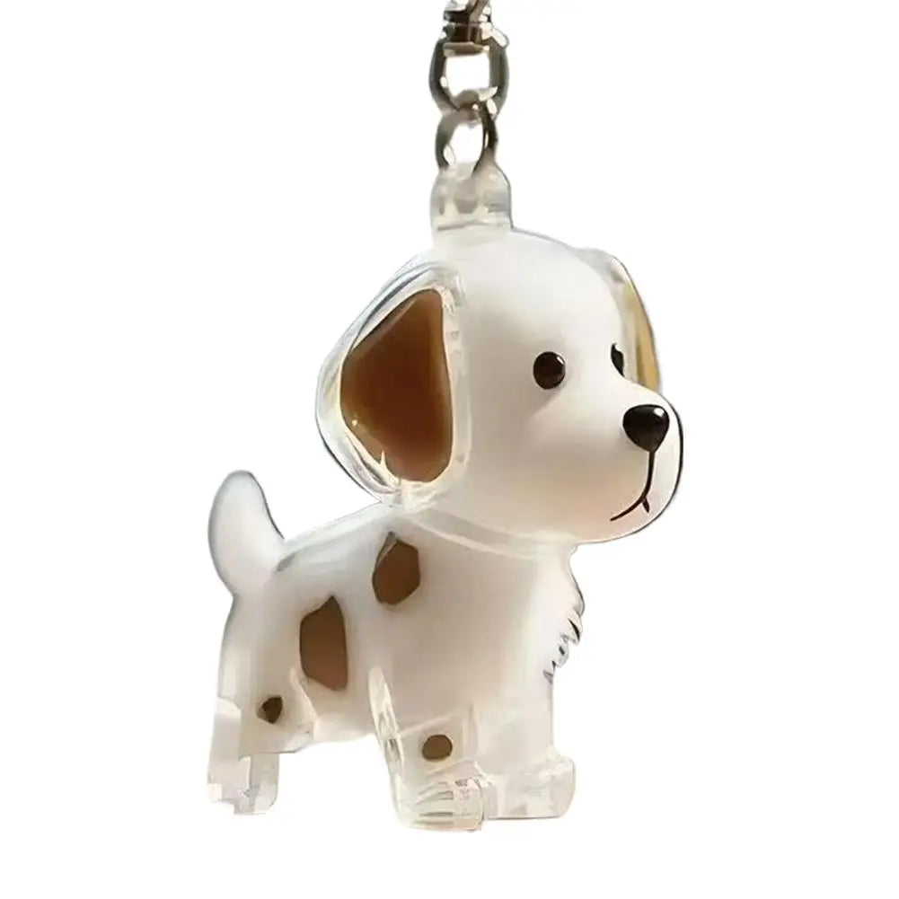 Klarer Tierhaar-Schlüsselanhänger, niedlicher Hund, Fell, Andenkenhalter, kreativer transparenter Tierhaar-Gedenkkollektions-Anhänger für Hund/Katze