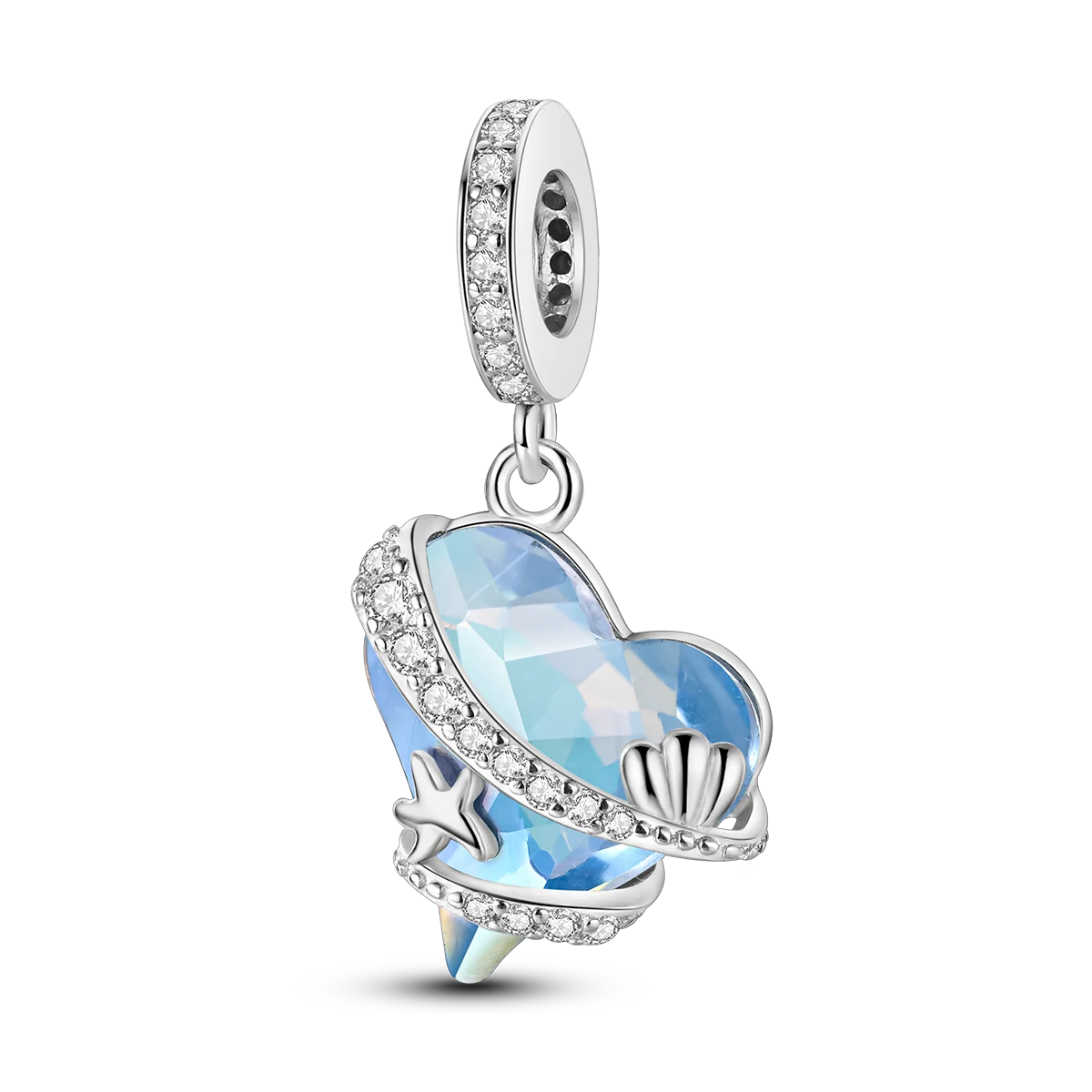 Charm-Anhänger aus Silber 925, blaue Serie, passend für Armbänder, Charms, DIY, originelle Mode-Anhänger für Schmuckherstellung