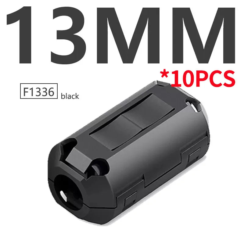 10 Stück Schnapp magnet ring ferrit filter für Kabel abschirmung abnehmbarer EMK-Innen durchmesser 3,5mm 5/7/9/11/13/15mm Ent magneti sierungs filter
