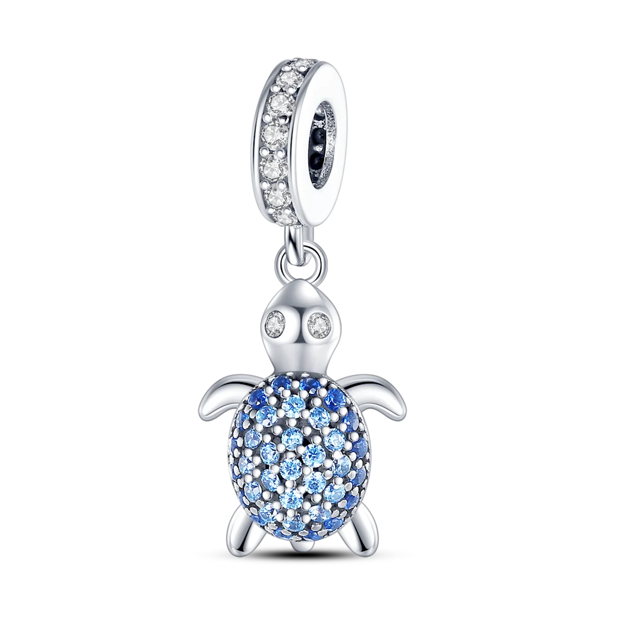 Charm-Anhänger aus Silber 925, blaue Serie, passend für Armbänder, Charms, DIY, originelle Mode-Anhänger für Schmuckherstellung