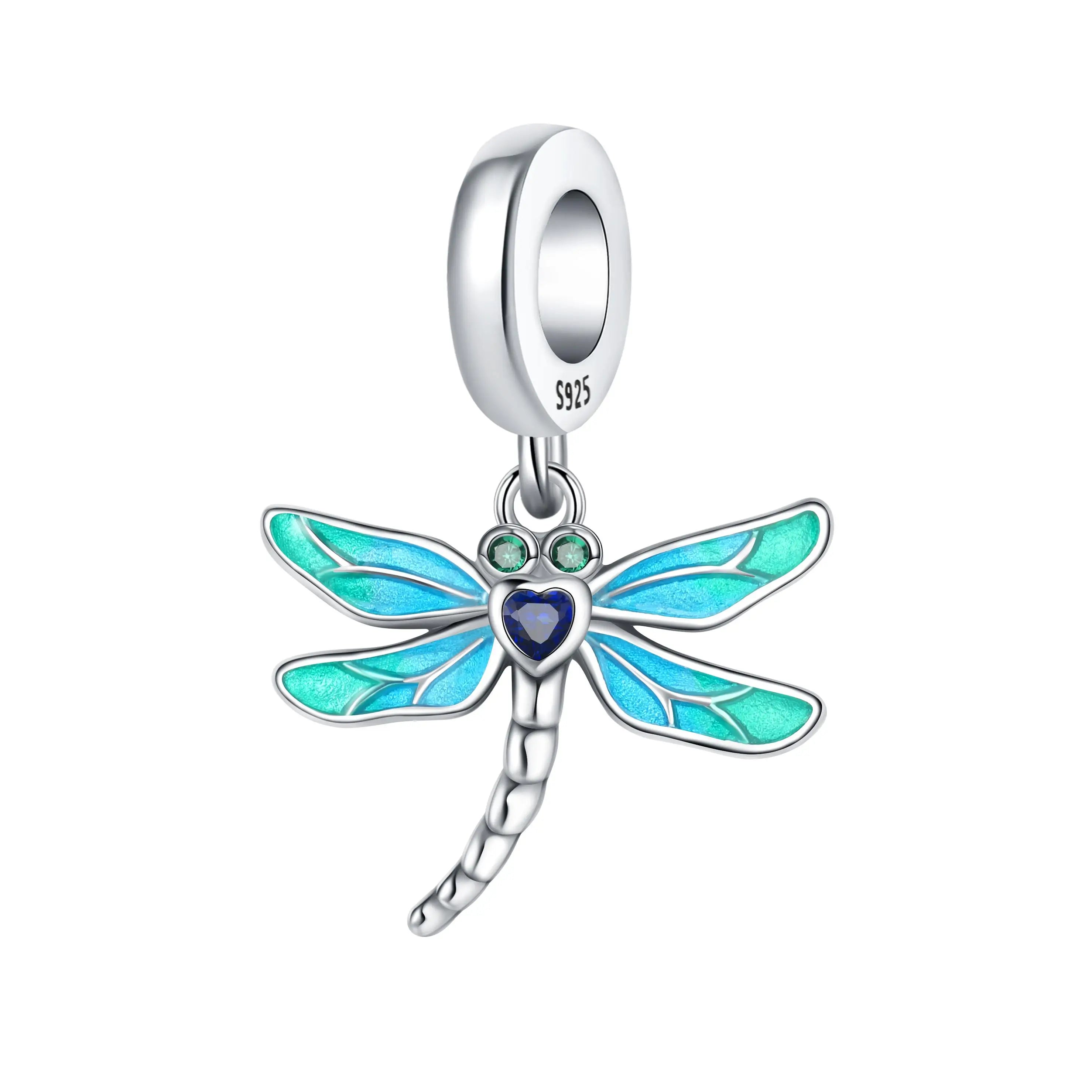 2025 Neu in Original 925 Sterling Silber Bunte Exquisite Schmetterling Serie Charm Fit Armband Halskette DIY Frauen Schmuck Geschenk