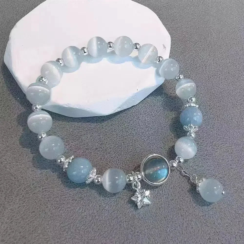 Goth Harajuku süße Y2k handgemachte ästhetische Space Star Charm Perlen Armband für Frauen Mädchen Vintage Grunge 2000er Jahre Zubehör