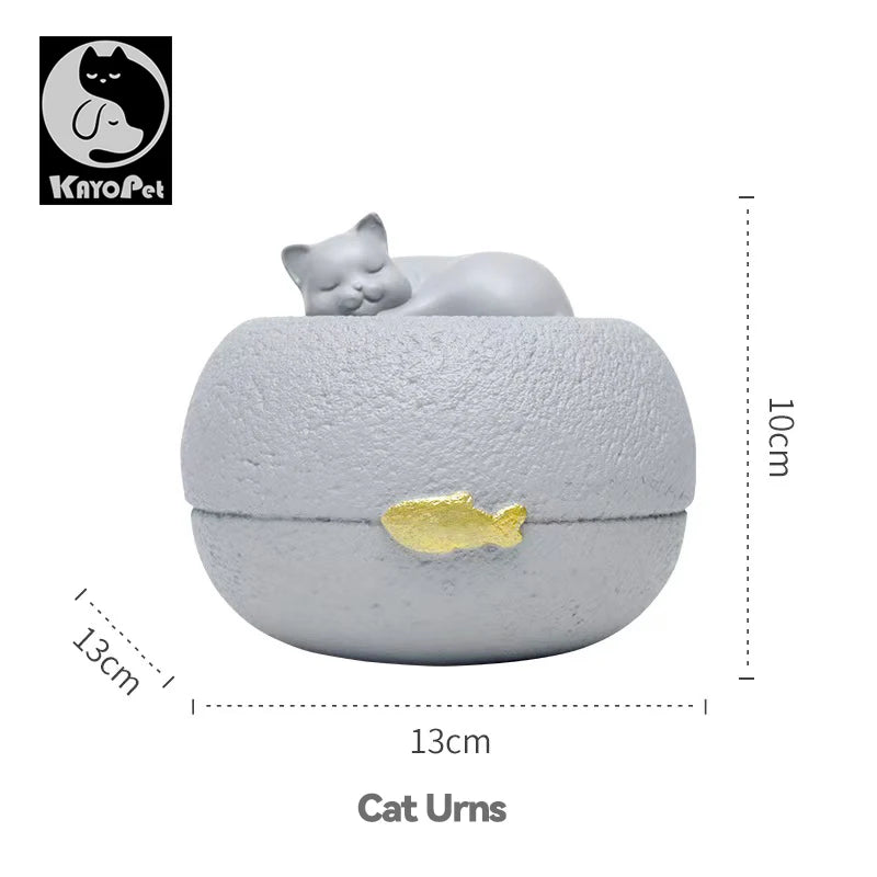 Haustier-Urnenform für Katzen und Hunde, Gedenk-Einäscherungsurne, original handgefertigte Dekoration, Beerdigung, Katzen- und Hundeurne, Gedenkbox
