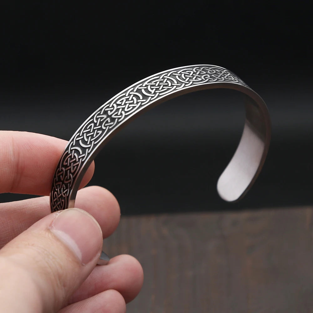 Nordic Retro Viking 316L Edelstahl Armbänder Für Männer Frauen Mode Kreative Manschette Armreifen Paar Schmuck Geschenke Dropshipping