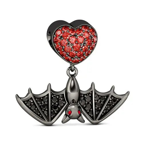 Heiße Verkäufe 925, schwarzer Tier-Anhänger, Serie Gothic-Skelett, Katze, Damenschmuck, geeignet für DIY-Armbänder, Halsketten, Zubehör