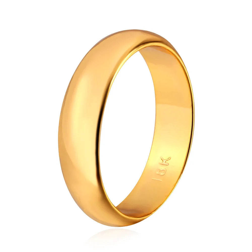 ChainsPro 5mm Einfache Plain Flache Ringe für Mann Frau Hochzeit Marke Klassische Retro Vintage Stil Unisex Täglichen Schmuck QC24