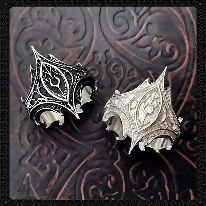 Klassischer Gothic Vintage Sweet Darkness Ring, klassischer Gothic Emblem personalisierter Ring, trendiges Herren-Party-Schmuckzubehör
