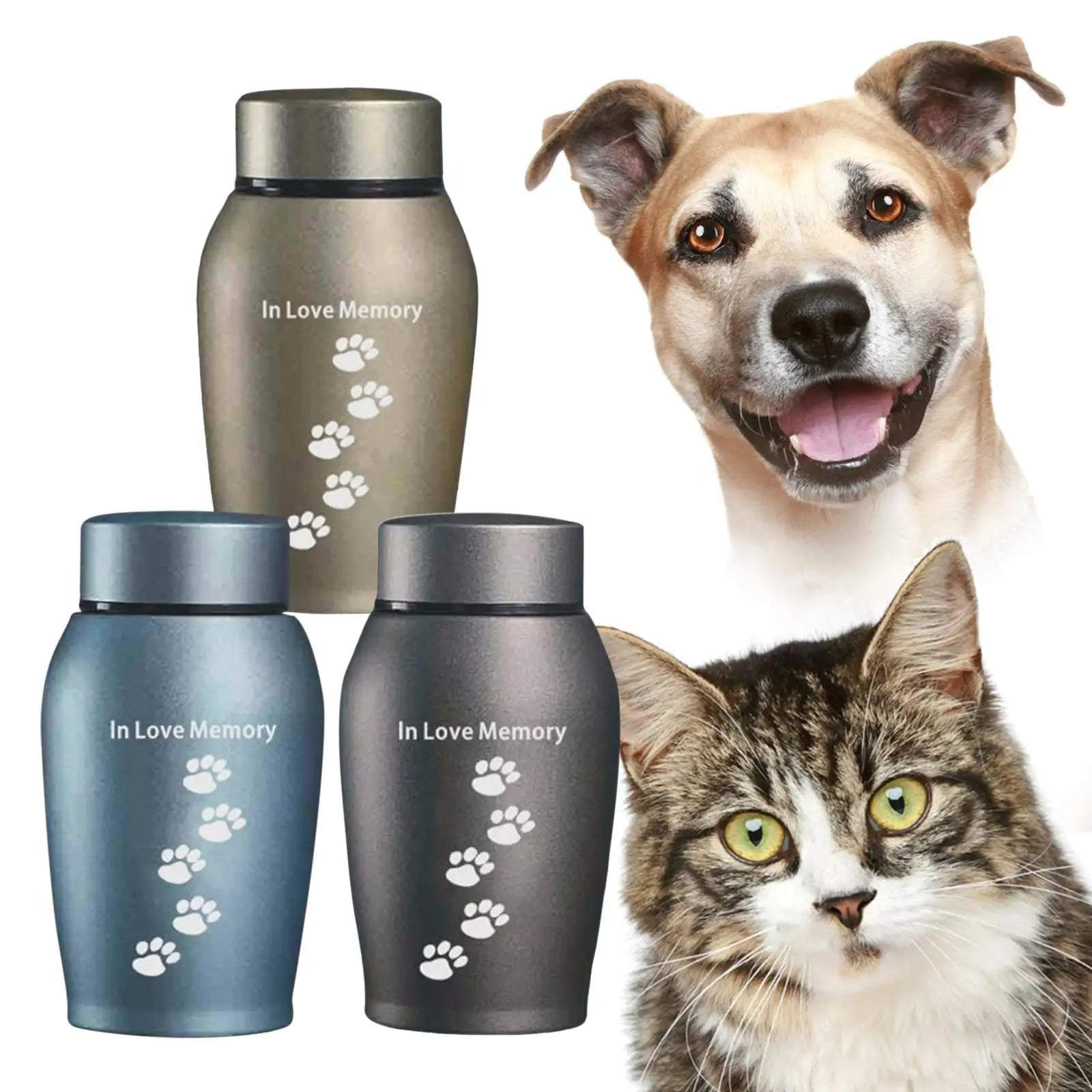 Feuerbestattungs-Gedenkurne, unvergessliche lose Gedenkurne für Haustiere, Geschenk, Beerdigung, Feuerbestattungsurne, Aufbewahrung, Haustier-Urnen für Hunde, Asche, behält Erinnerungen