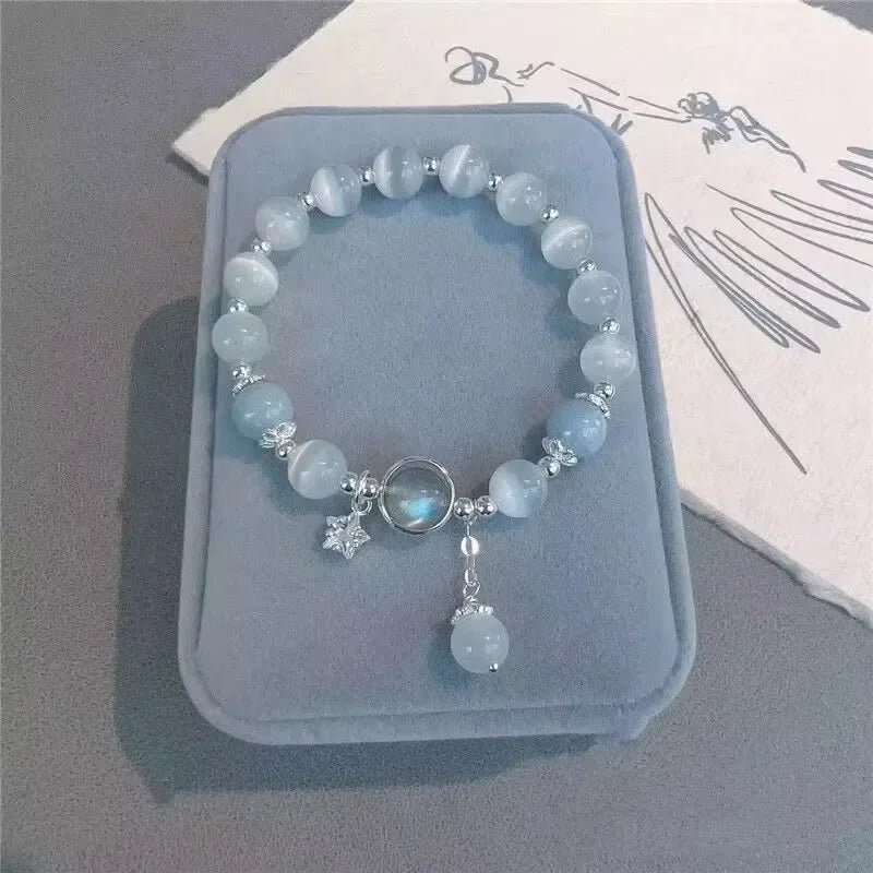 Goth Harajuku süße Y2k handgemachte ästhetische Space Star Charm Perlen Armband für Frauen Mädchen Vintage Grunge 2000er Jahre Zubehör