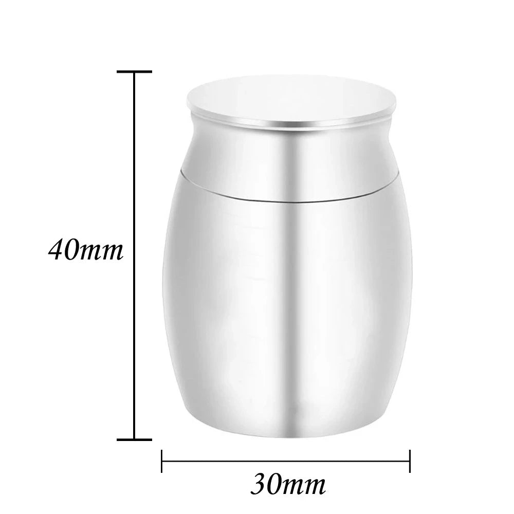 Niedlichen Kaninchen und Mond Feuerbestattung Andenken Urnen für Menschlichen Asche von Pet Mini Kleine Beerdigung Sarg Titan Edelstahl Engel Memorial jar