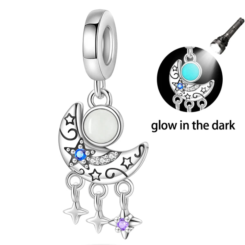 Heißer Verkauf Charms Perlen 925 Sterling Silber Farbe Bogen Kreuz Lebensbaum Perlen Fit DIY Original Armreif Charme Anhänger Schmuck