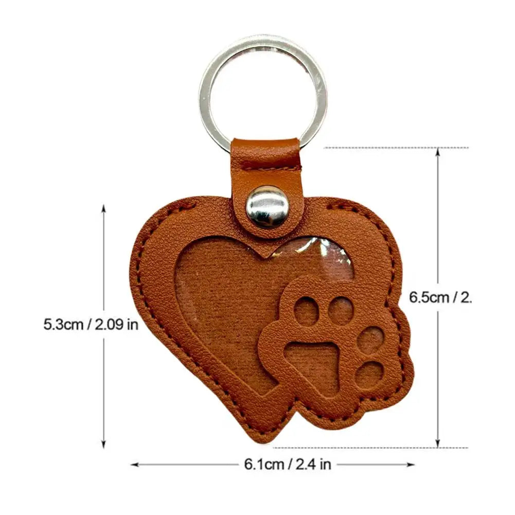 Pet Cat Dog Hair Storage Pendant Memorial Keychain Cat Paw Heart Cat And Dog Fur Keepsake Collecting Storage Bag