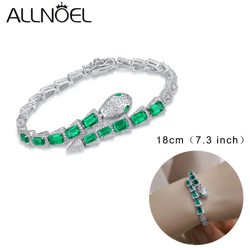 ALLNOEL Armband aus 925er-Sterlingsilber, Tier-Hip-Hop-Mode-Damenarmband, glänzendes Zirkonia-Armband, Schmuck, Geschenk