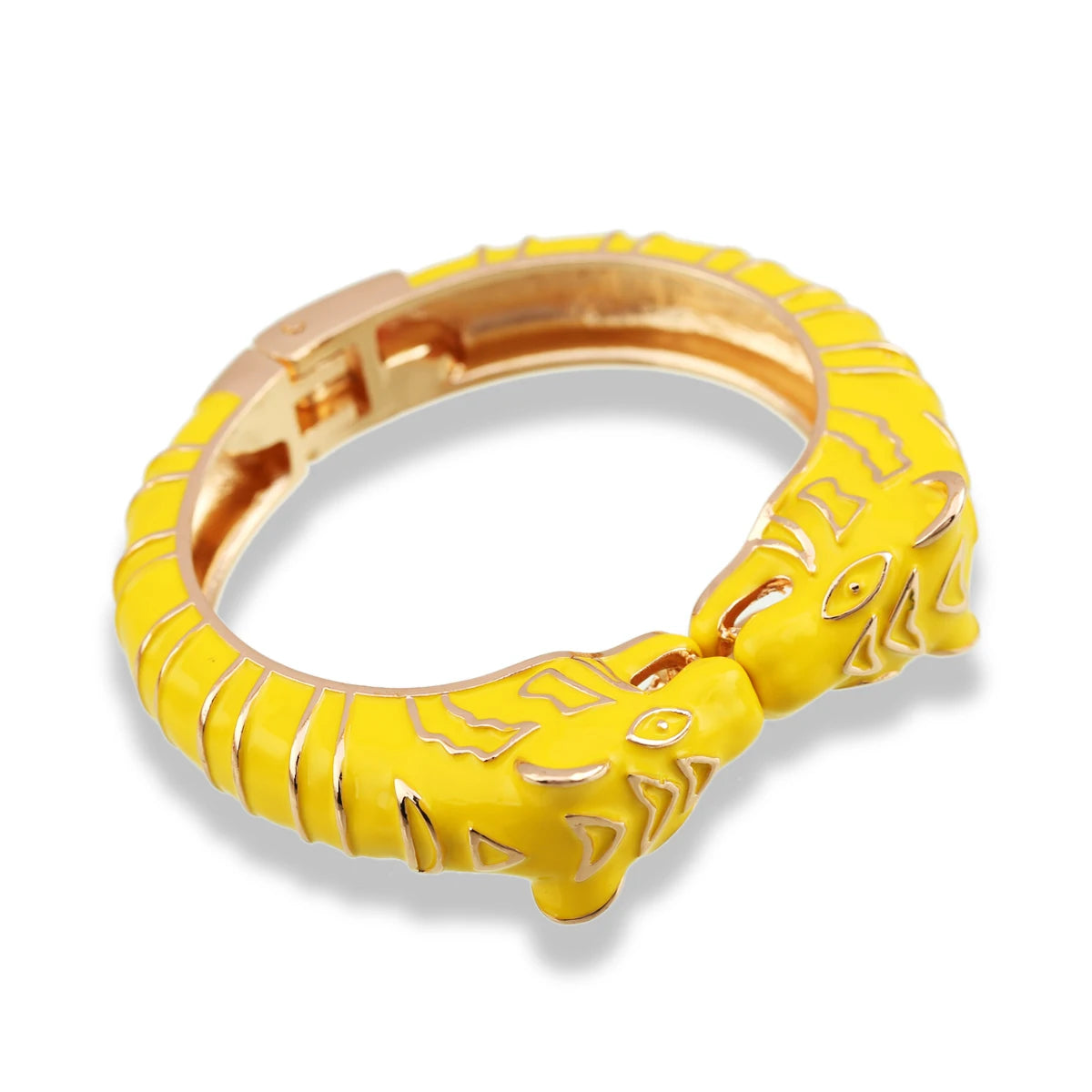 Kaymen neue Emaille bunte Tiger Armreif Manschette Armband für Frauen Mädchen Aussage mehrfarbige Mode Armreif Schmuck 15 Farben