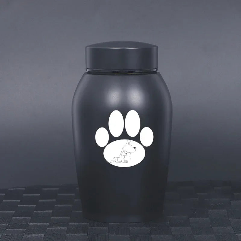 2025, neue Edelstahl-Urne für Hunde, Katzen, Vögel, Maus, Feuerbestattung, Asche, Urne für Asche, für Haustiere, versiegelte Beerdigung für Hunde, Haustier-Souvenir-Glas