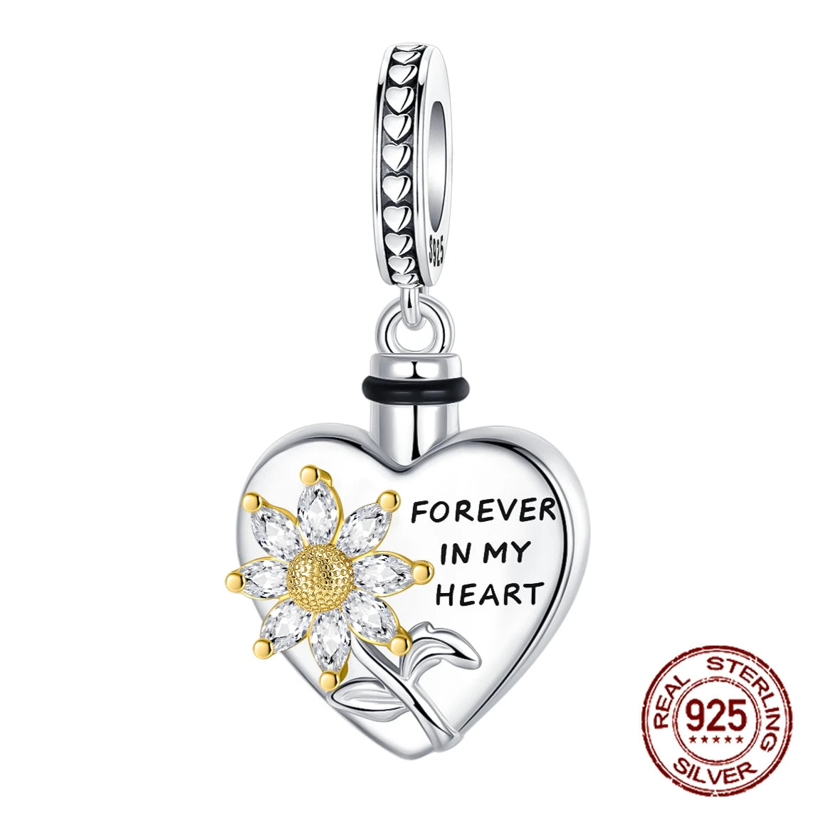 925 Sterling Silber Baum Blume Liebe für immer Familie Bead Pandent Charm Fit 4 MM Loch Durchmesser Armband DIY Bead Frau schmuck Geschenk