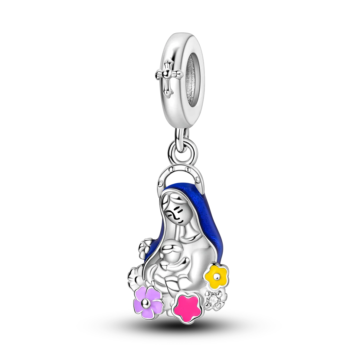 Charm-Anhänger aus Silber 925, blaue Serie, passend für Armbänder, Charms, DIY, originelle Mode-Anhänger für Schmuckherstellung