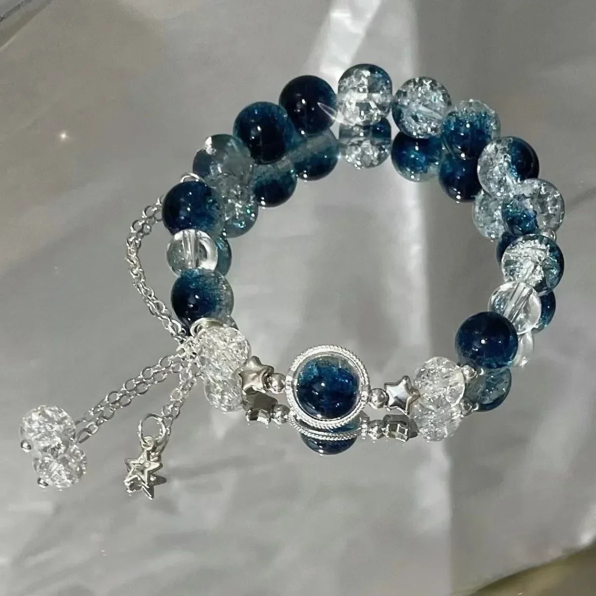 Goth Harajuku süße Y2k handgemachte ästhetische Space Star Charm Perlen Armband für Frauen Mädchen Vintage Grunge 2000er Jahre Zubehör