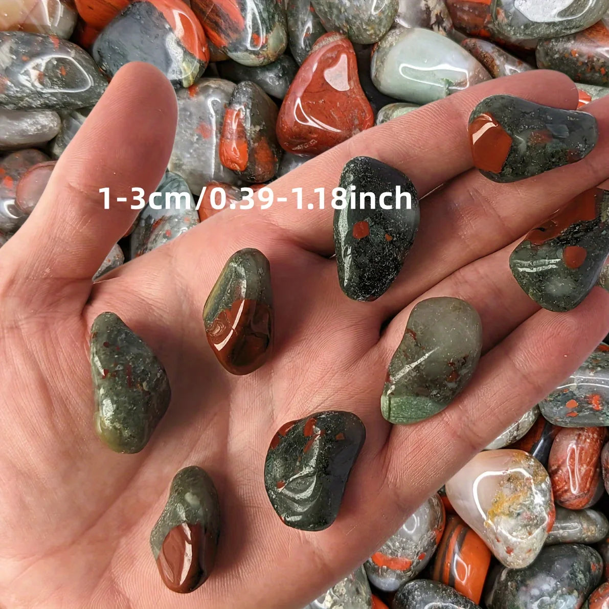 Natura Afrikanischer Blutstein, Partikel aus afrikanischem Blutstein, natürlicher Blutstein, Kristallgeschenk