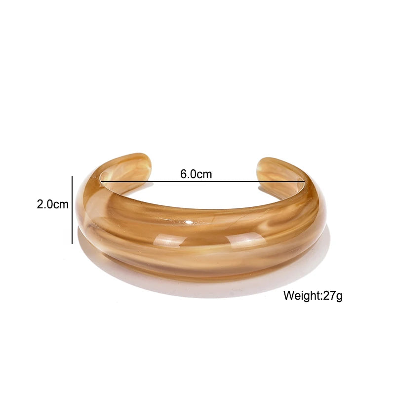 Vintage Böhmischen Harz Manschette Charme Armbänder Armreifen Für Frauen Mode Schmuck Acryl Weit Offene Handgelenk Geometrische Armreif Pulseras