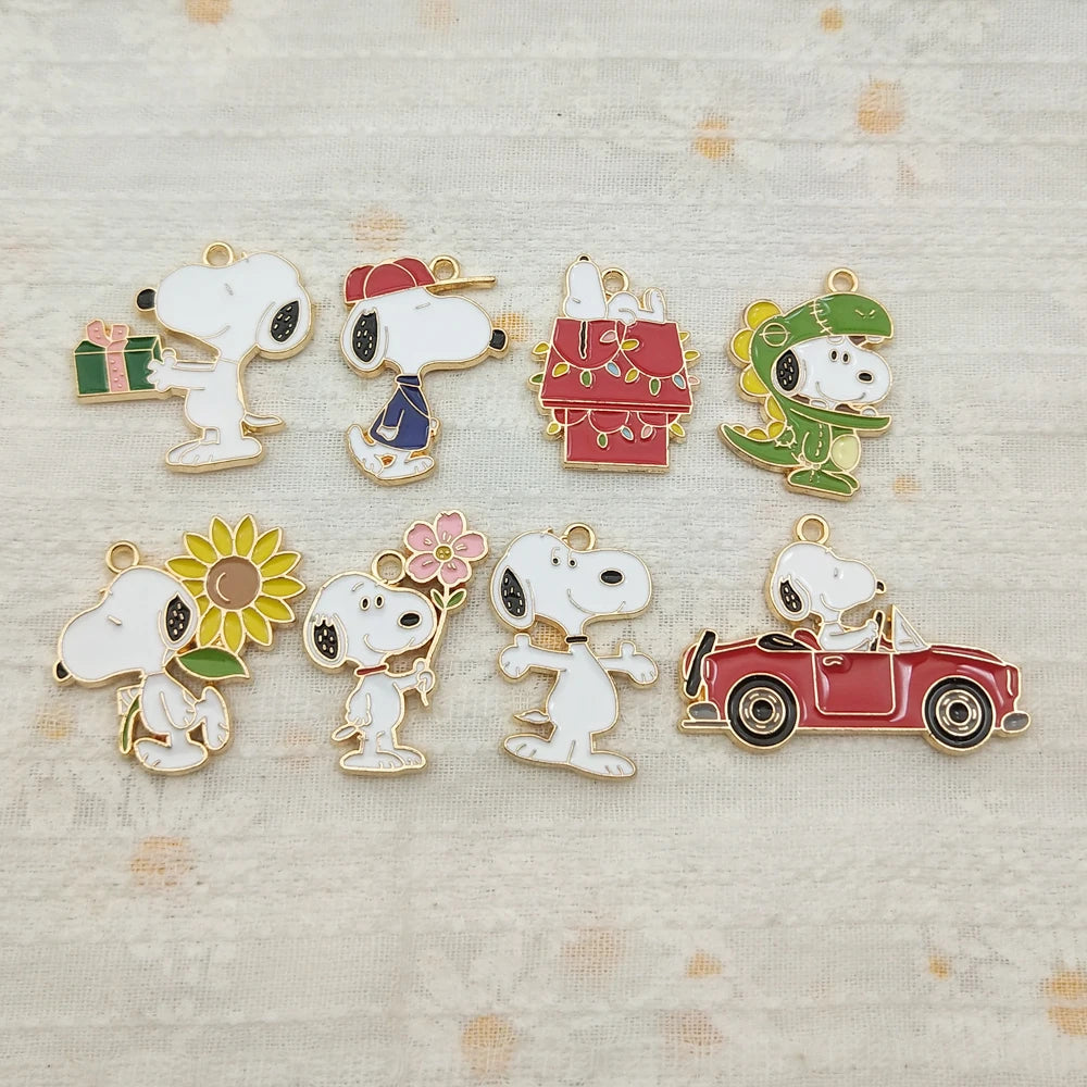 10 Stück Anime Cartoon Charm Schmuck Zubehör Diy Herstellung Emaille Halskette Armband Schlüsselanhänger Anhänger Handwerk Legierung Metall vergoldet