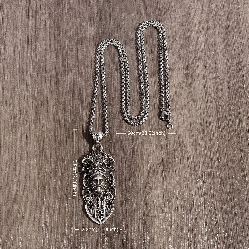 Alte griechische Mythologie Gott König Zeus Anhänger römische Mythologie Jupiter Halskette Männer und Frauen Retro Punk Schmuck Geschenk