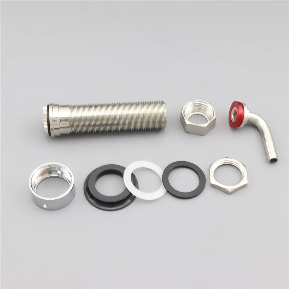 Chrom Poliert UNS Typ Fassbier Wasserhahn mit 92,5mm Lange Schaft Combo Kit Kegerator Tap Hause brauen Bar Wein werkzeuge